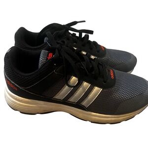 Adidas Cloudfoam Running Shoes Silver Stripe Lightweight Big Kids Size‎ 5